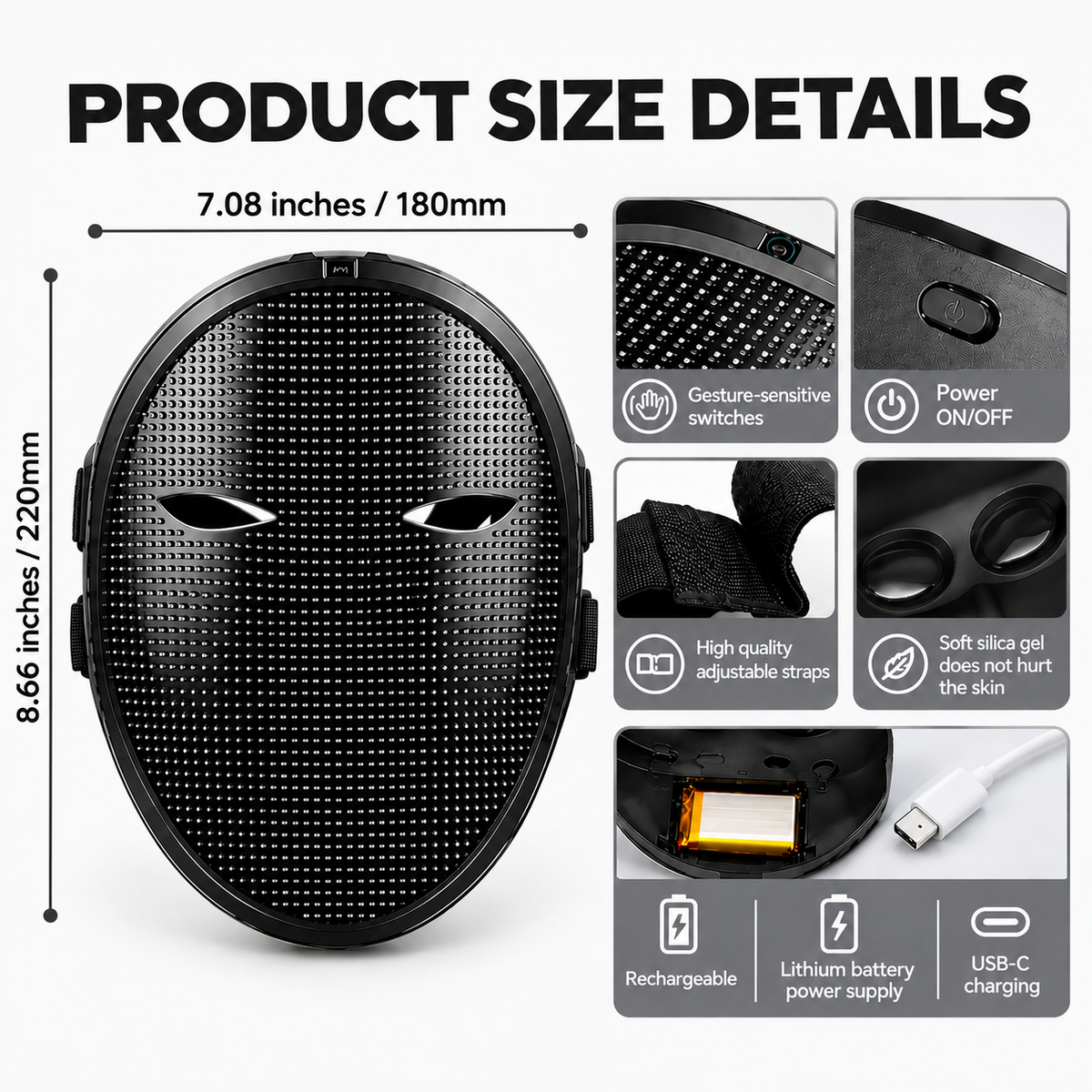 AstraMask™ Programmable LED Mask